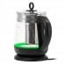 Adler | Kettle | AD 1299 | Electric | 2200 W | 1.5 L | Glass | 360° rotational base | Black