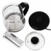 Adler | Kettle | AD 1299 | Electric | 2200 W | 1.5 L | Glass | 360° rotational base | Black