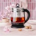 Adler | Kettle | AD 1299 | Electric | 2200 W | 1.5 L | Glass | 360° rotational base | Black