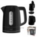 Adler Kettle | AD 1380b | Electric | 2200 W | 1 L | Polypropylene | 360° rotational base | Black