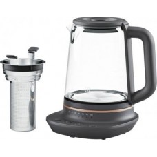 Elektrinis virdulys su temperatūros reguliavimu ir nuovirų filtru Electrolux E7GK1-8BP 1.7l juodas / stiklas Elektrinis virdulys su temperatūros reguliavimu ir nuovirų filtru Electrolux E7GK1-8BP 1.7l juodas / stiklas