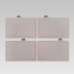 Maestro MR-1412-BEIGE Knife set with block + Cutting board set Beige