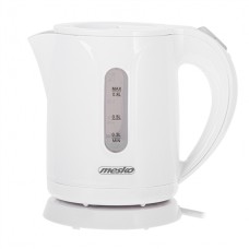 Mesko | Kettle | MS 1376 | Electric | 850 W | 0.8 L | Plastic | 360° rotational base | White